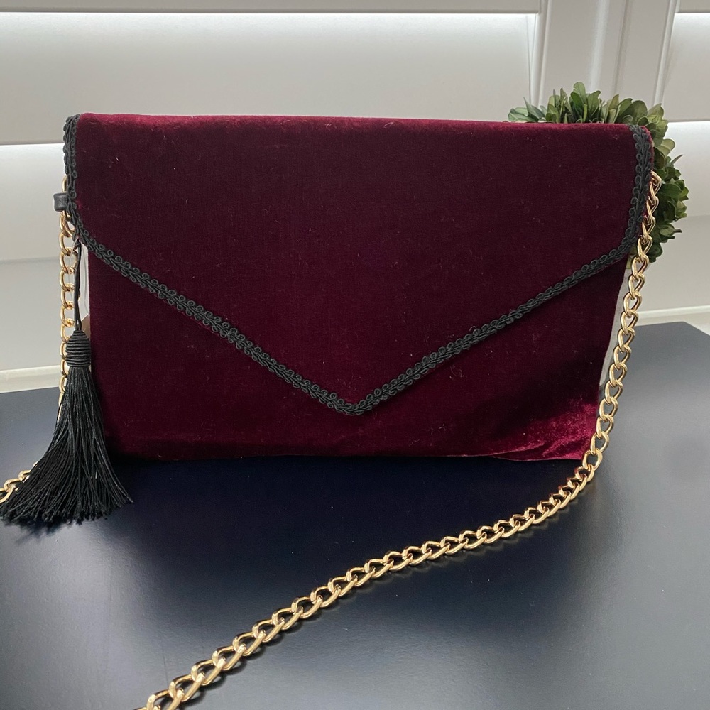 BP NWOT Crushed Velvet Bag